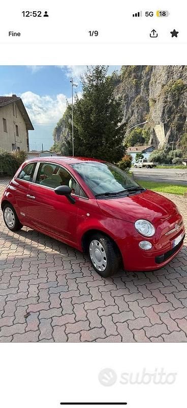 Usata Fiat 500 Pop 69 CV (50 kW) 2012 Rosso Berlina