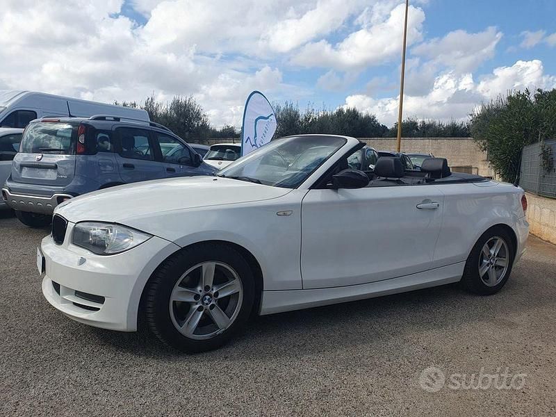 Usata BMW 120 Cabriolet 177 CV (130 kW) 2008 Bianco Cabrio