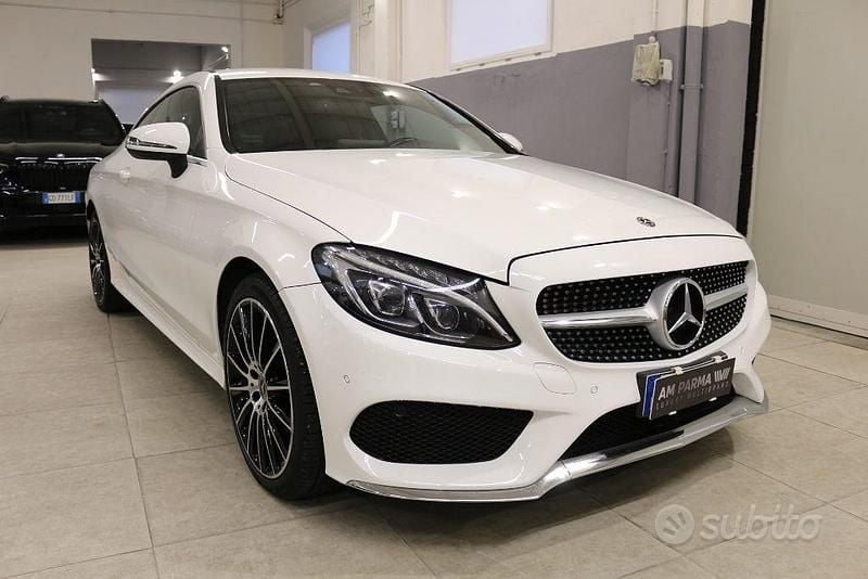 Usata Mercedes C220 Premium 170 CV (125 kW) 2018 Bianco Coupé