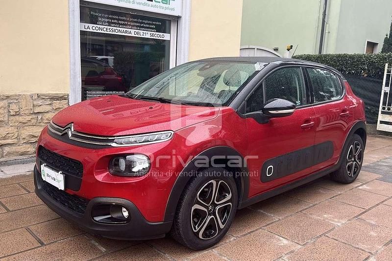 Rosso Usata 2018 Citroën C3 PureTech Due volumi | 9990 € (Buon prezzo) - Immagine 1/4