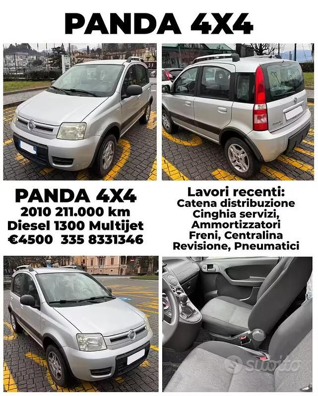 Usata Fiat Panda 4x4 2010 Grigio Utilitaria