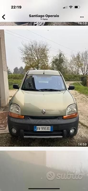 Usata Renault Kangoo 80 CV (58 kW) 2002 Verde Monovolume