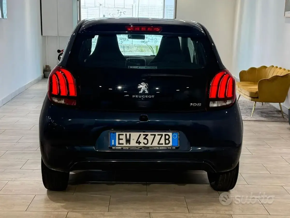Usata Peugeot 108 Allure 82 CV (60 kW) 2014 Blu Berlina