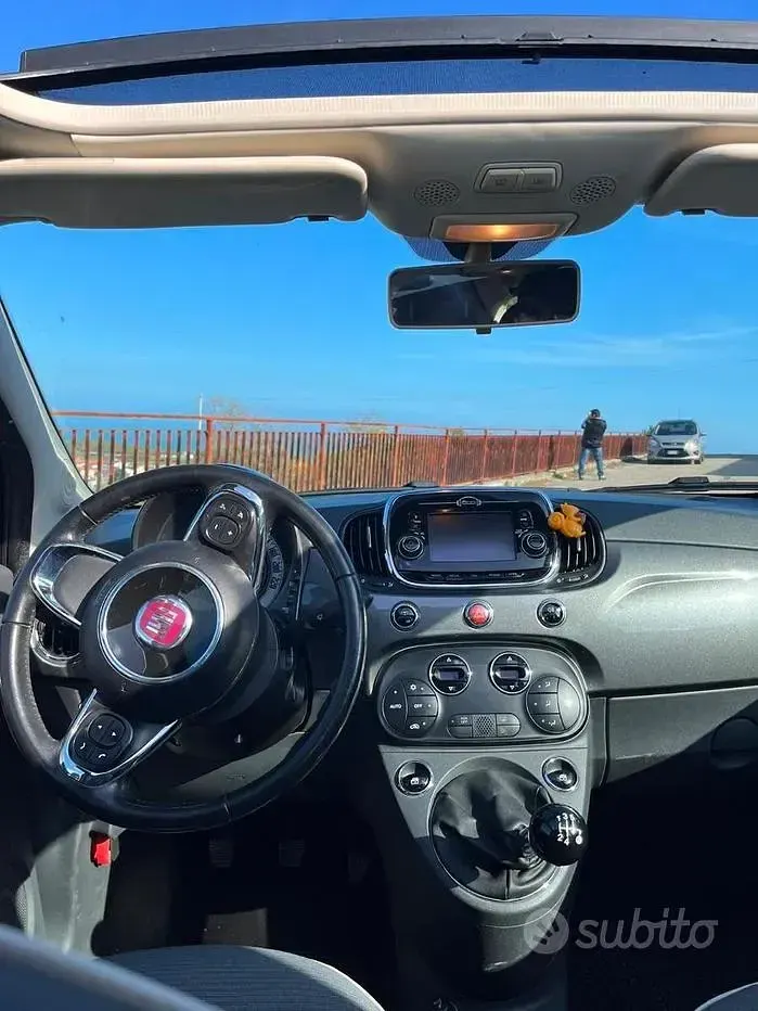 Usata Fiat 500C 69 CV (50 kW) 2016 Rosso Cabrio