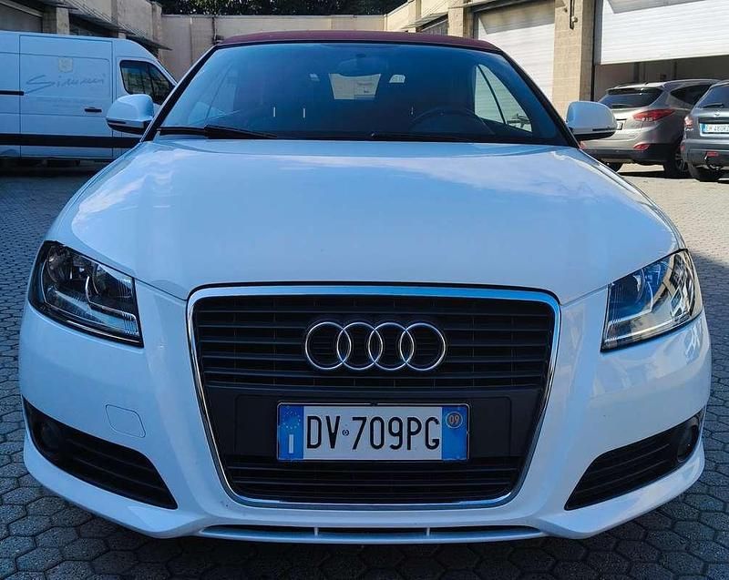 Usata Audi A3 Cabriolet Attraction 105 CV (77 kW) 2009 Bianco Cabrio