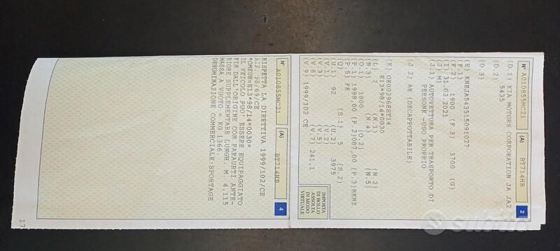 Usata Kia Sportage 118 CV (86 kW) 2001 Verde SUV