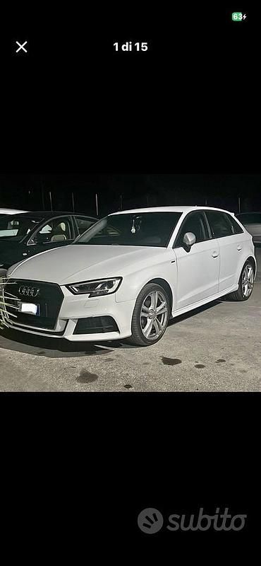 Usata Audi A3 Ambition 125 CV (91 kW) 2015 Bianco Utilitaria