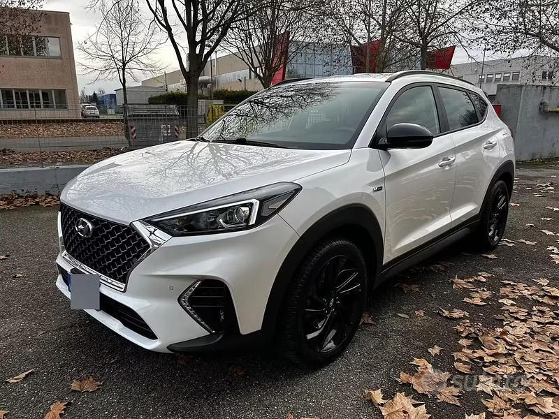 Usata Hyundai Tucson N Line 136 CV (100 kW) 2019 Bianco SUV