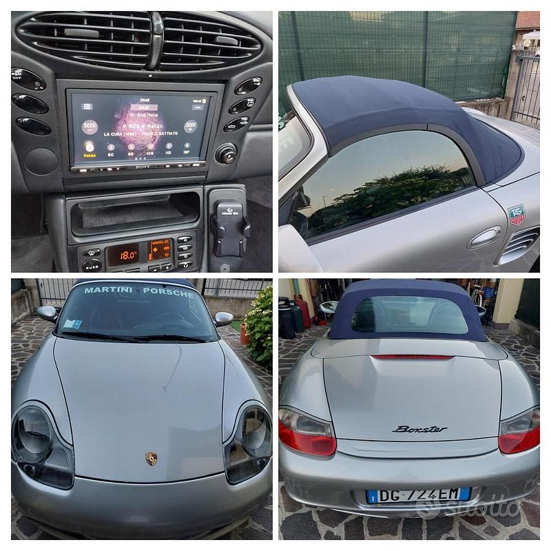 Grigio Usata 2002 Porsche 986 Boxster Cabrio | 21.500 € (Buon prezzo) - Immagine 1/4