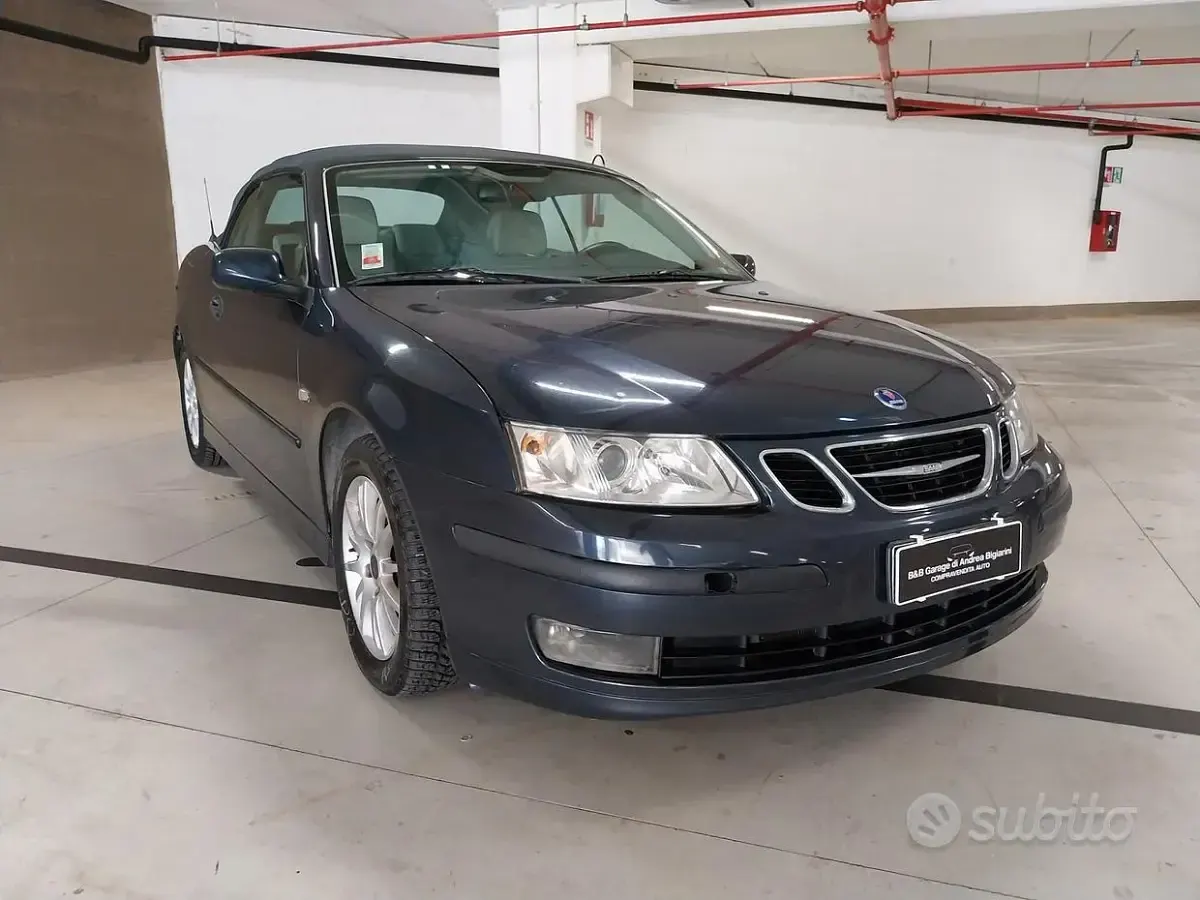 Usata Saab 9-3 Cabriolet Linear 150 CV (110 kW) 2007 Blu Cabrio