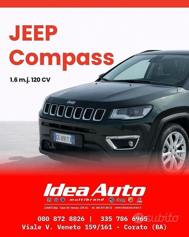 Usata Jeep Compass Limited 120 CV (88 kW) 2020 Verde SUV