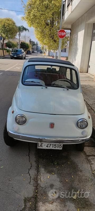 Bianco Usata 1960 Fiat 500 Tre volumi | 10.000 € - Immagine 1/4