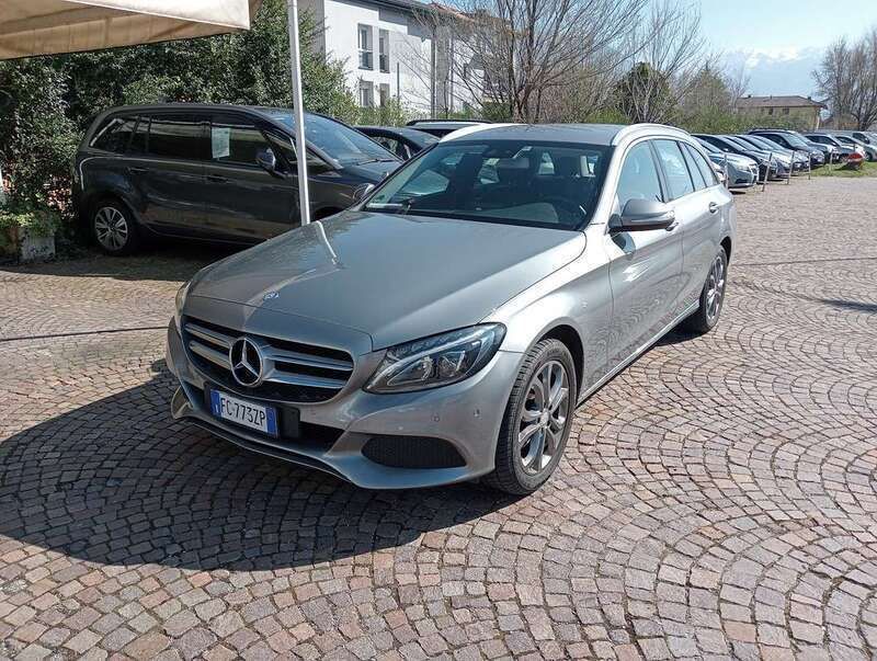 Argento Usata 2015 Mercedes C220 Exclusive Station wagon | 14.900 € (Buon prezzo) - Immagine 1/4