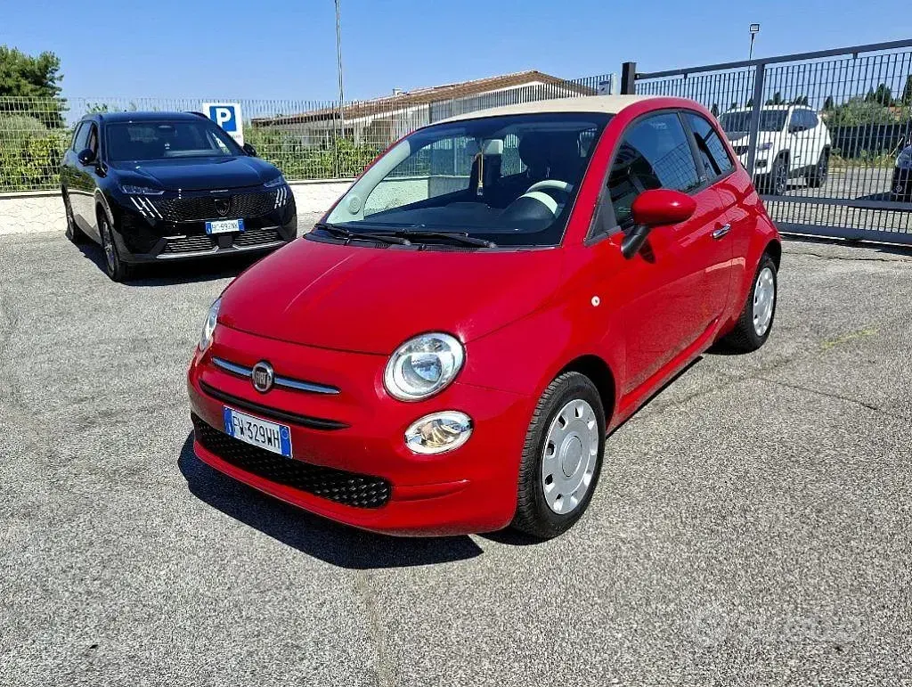 Usata Fiat 500C Pop 69 CV (50 kW) 2019 Rosso Cabrio