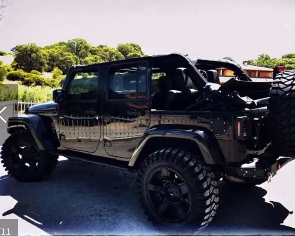 Usata Jeep Wrangler Unlimited Rubicon 200 CV (147 kW) 2015 Nero SUV