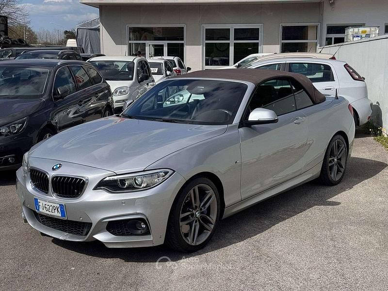 Usata BMW 218 M Sport 150 CV (110 kW) 2017 Argento Cabrio
