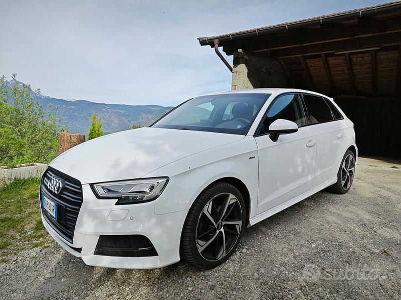 Usata Audi A3 Sport 116 CV (85 kW) 2019 Bianco Berlina