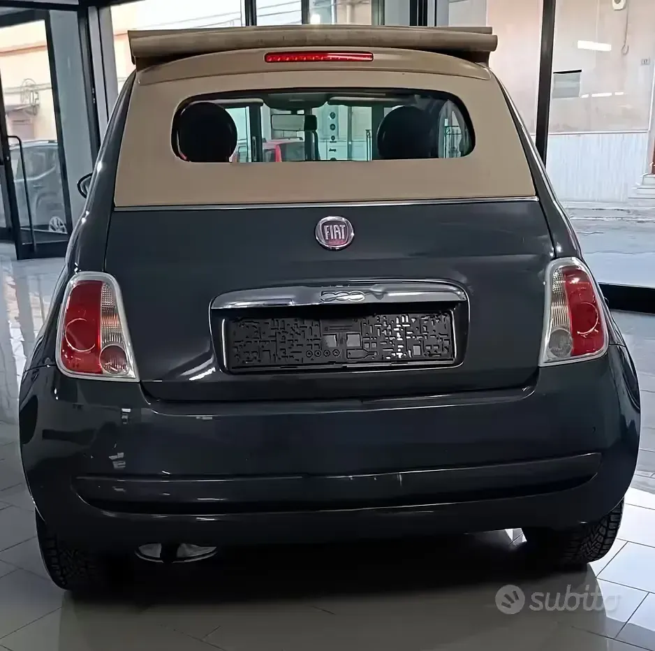 Usata Fiat 500C Pop 69 CV (50 kW) 2011 Grigio Cabrio
