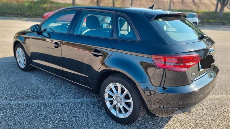 Usata Audi A3 Attraction 110 CV (80 kW) 2015 Nero Berlina