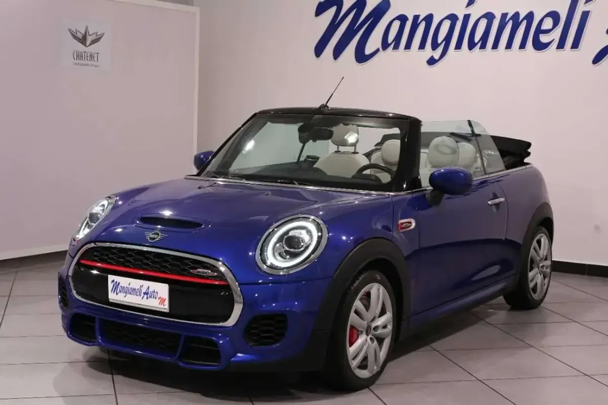 Usata Mini John Cooper Works Cabriolet 231 CV (169 kW) 2020 Blu Cabrio