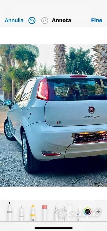 Usata Fiat Punto 85 CV (62 kW) 2012 Bianco Utilitaria