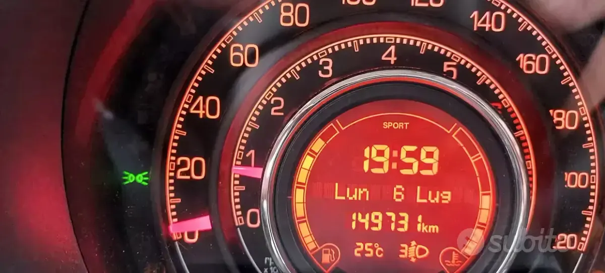Usata Fiat 500 100 CV (73 kW) 2009 Grigio Cabrio
