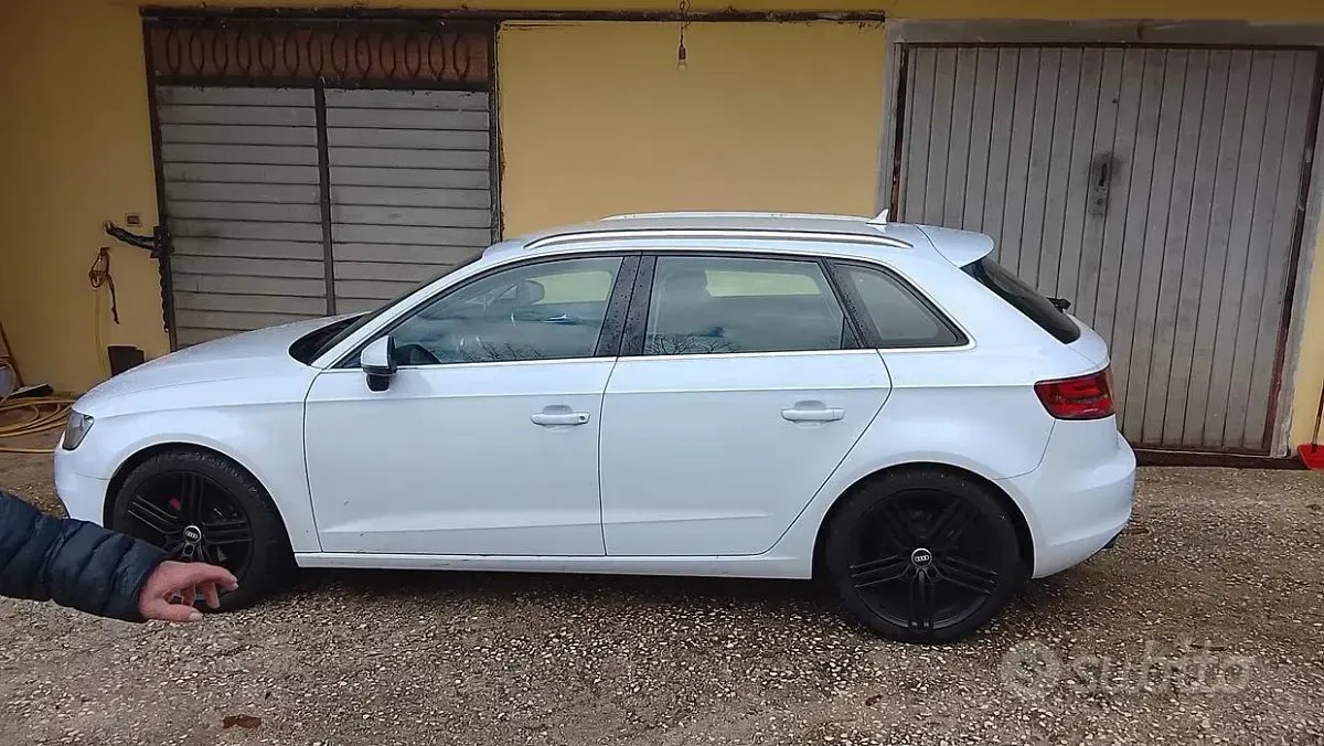 Usata Audi A3 105 CV (77 kW) 2014 Bianco Berlina