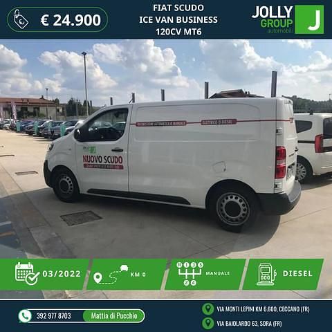 Bianco Usata 2022 Fiat Scudo Business Furgone | 16.300 € (Buon prezzo) - Immagine 1/4