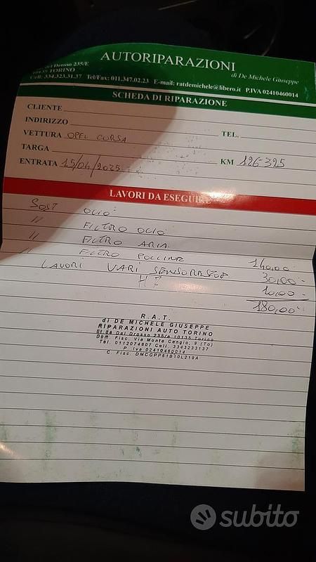 Usata Opel Corsa 2009 Nero Berlina