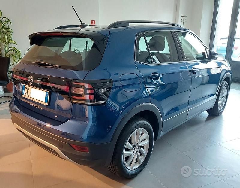 Usata VW T-Cross Style 95 CV (69 kW) 2022 Blu SUV