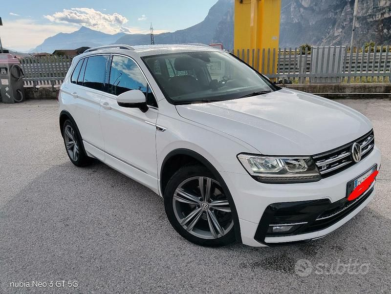 Usata VW Tiguan R-line 116 CV (85 kW) 2019 Bianco SUV