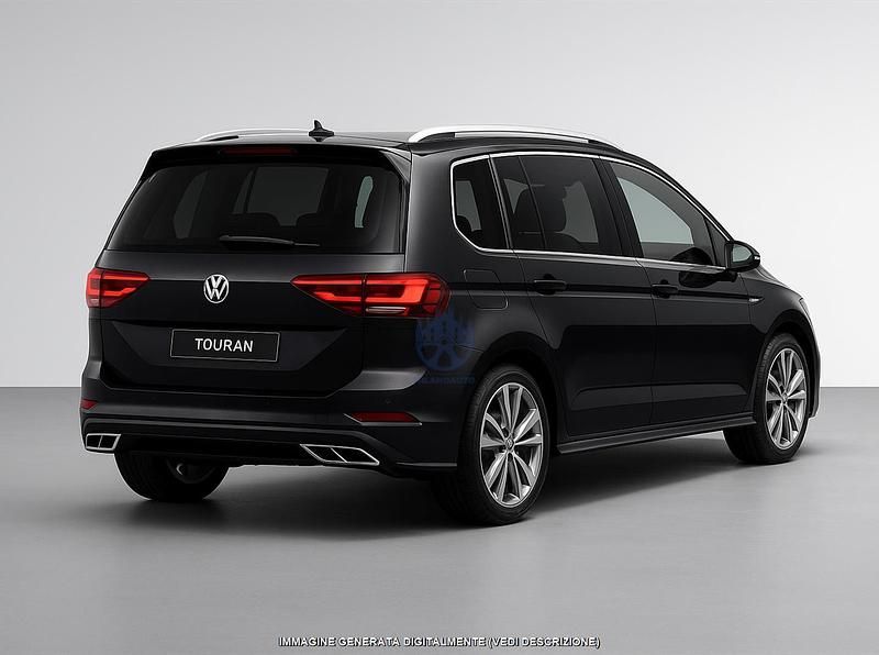Usata VW Touran R-line 150 CV (110 kW) 2025 Nero Monovolume