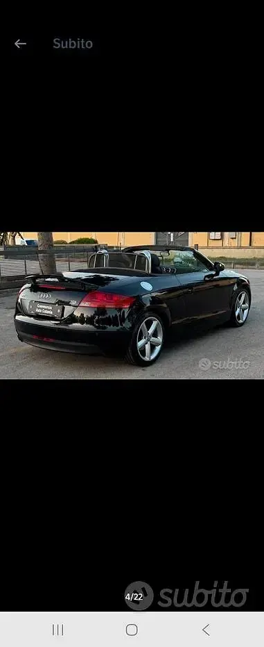 Usata Audi TTS S-Line 2010 Nero Cabrio