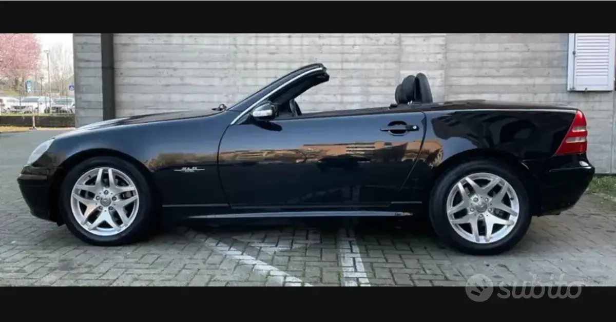 Usata Mercedes SLK200 Edition 163 CV (119 kW) 2003 Nero Cabrio