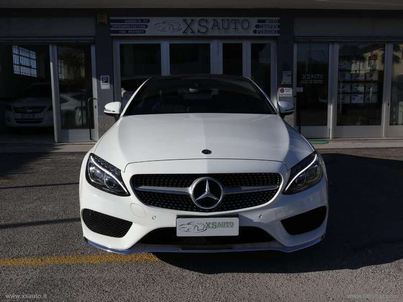 Usata Mercedes C250 Premium Plus 204 CV (150 kW) 2017 Bianco Coupé