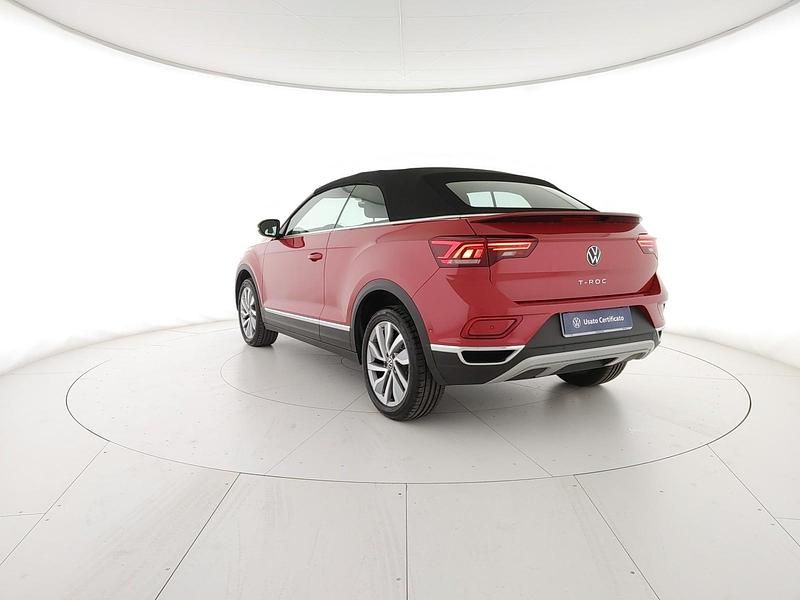 Usata VW T-Roc Cabriolet Style 150 CV (110 kW) 2023 Kings red metallizzato/black Cabrio