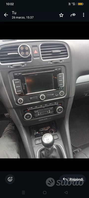 Usata VW Golf VI Comfortline 105 CV (77 kW) 2011 Blu Utilitaria