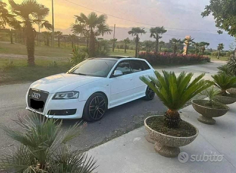 Usata Audi A3 S-Line 125 CV (91 kW) 2009 Bianco Utilitaria