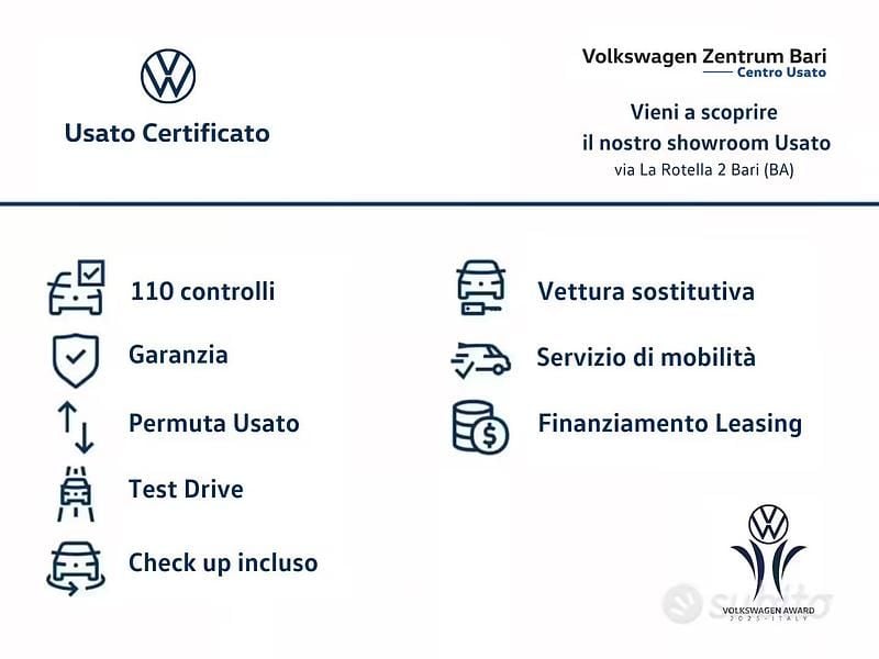 Usata VW Polo Life 95 CV (69 kW) 2023 Grigio Utilitaria