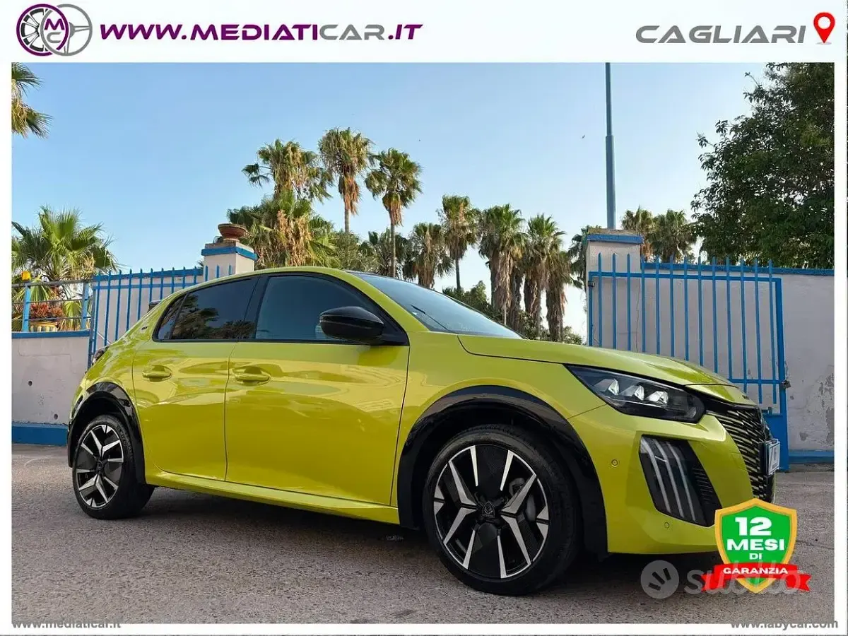 Usata Peugeot 208 GT 136 CV (100 kW) 2025 Giallo Utilitaria