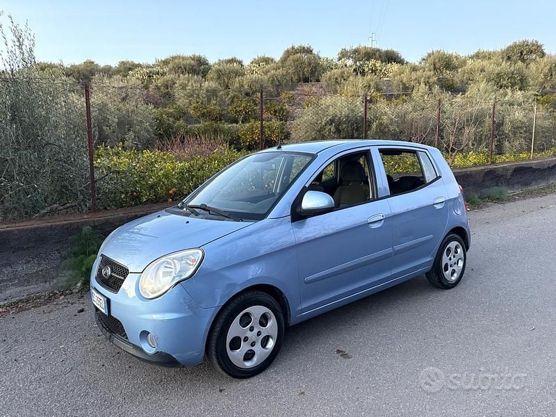 Usata Kia Picanto 60 CV (44 kW) 2010 Blu Utilitaria