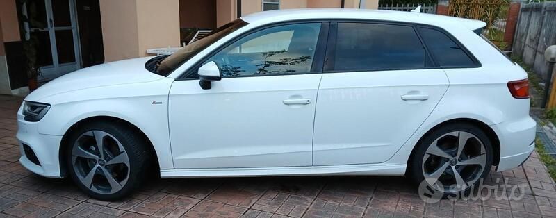 Usata Audi A3 S-Line 150 CV (110 kW) 2018 Bianco Utilitaria