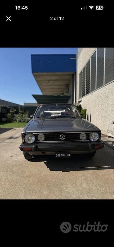 Usata VW Golf Cabriolet 75 CV (55 kW) 1983 Grigio Cabrio