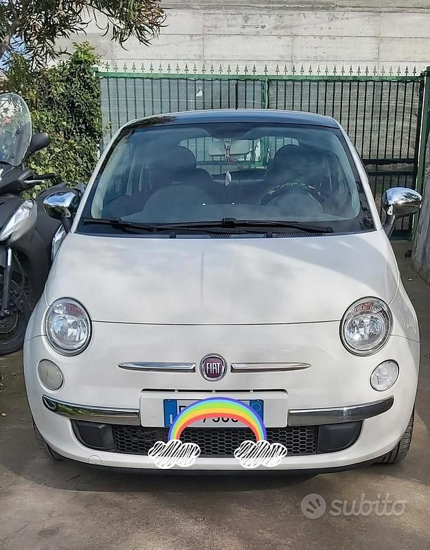 Usata Fiat 500 Lounge 69 CV (50 kW) 2011 Bianco Berlina