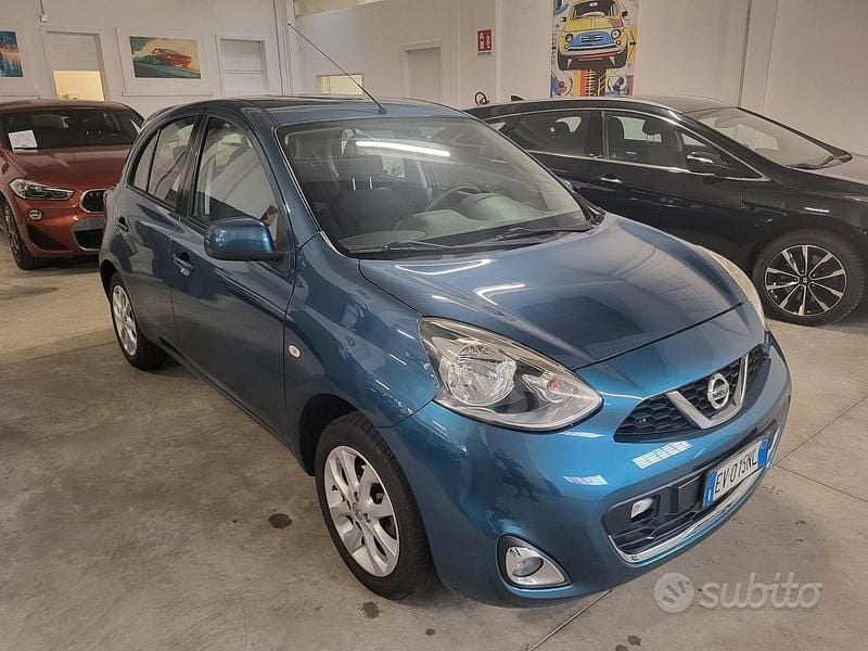Second-hand Nissan Micra Visia 80 CP (58 kW) 2014 Albastru Berlinǎ