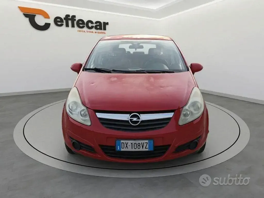 Usata Opel Corsa Enjoy 60 CV (44 kW) 2009 Rosso Utilitaria