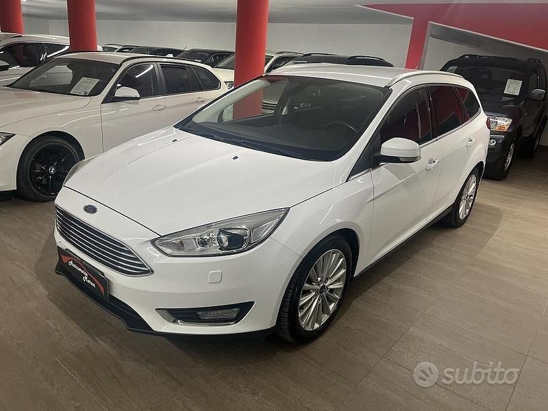 Bianco Usata 2016 Ford Focus Titanium Station wagon | 12.900 € (Molto cara) - Immagine 1/4