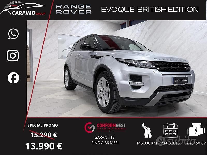 Usata Land Rover Range Rover evoque Dynamic 149 CV (109 kW) 2015 Grigio Station wagon