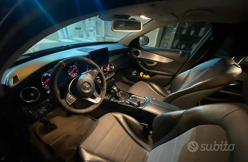 Usata Mercedes C200 136 CV (100 kW) 2016 Grigio Berlina