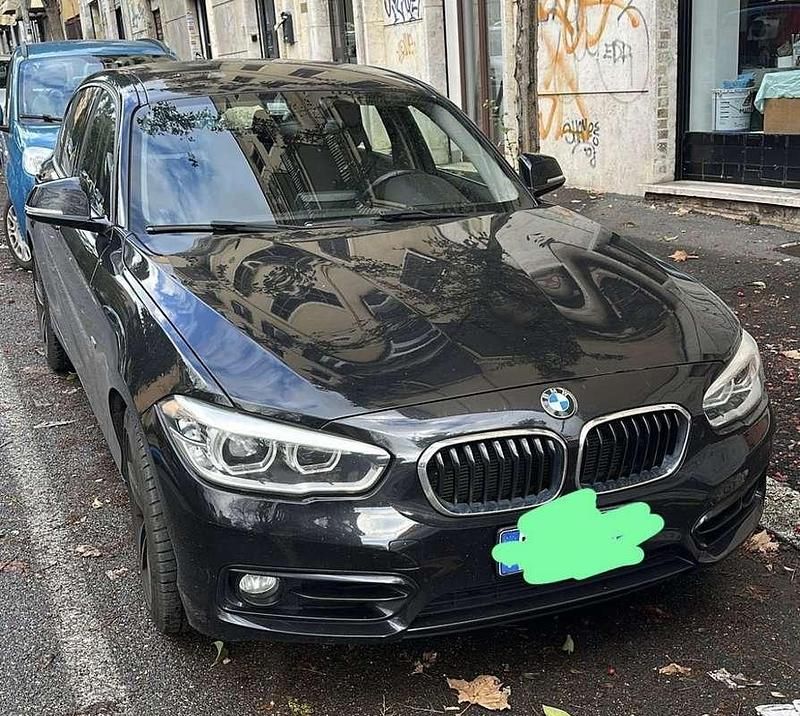Usata BMW 118 Sport Line 150 CV (110 kW) 2015 Nero Utilitaria